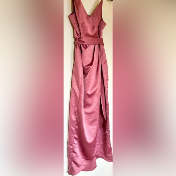 Lulus Joice Satin Midi Dress: Mauve, XS - Picture 6 of 15